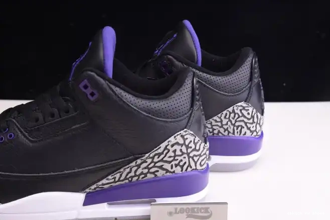 Rep Purple CT8532-050 Jordan Black Court Retro 3 Air 0615